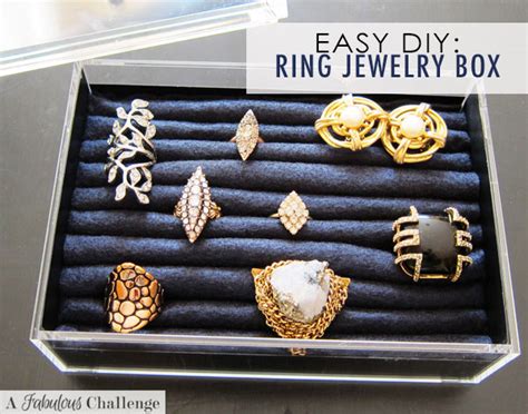 A Fabulous Challenge Diy Ring Jewelry Box In 20 Minutes