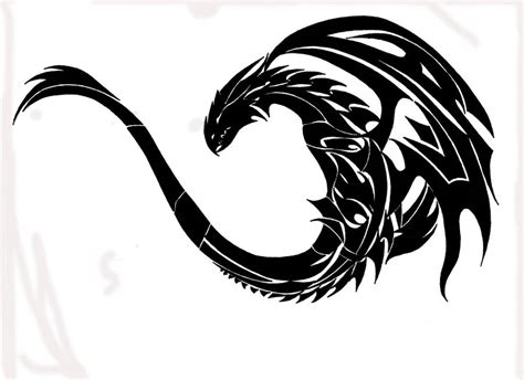 Tribal Dragon Version I By Toxiconus On Deviantart Small Dragon
