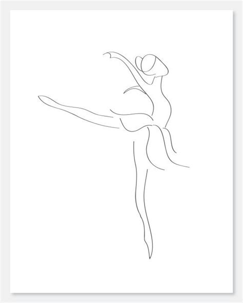 Dancer Print Line Art Drawings Dancer Drawing Dancer