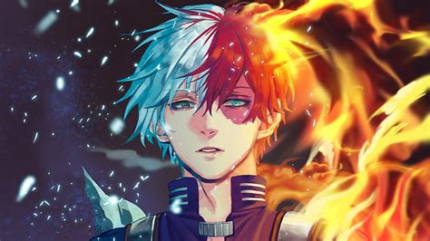 Hd Wallpaper Anime My Hero Academia Shoto Todoroki Wallpaper Flare