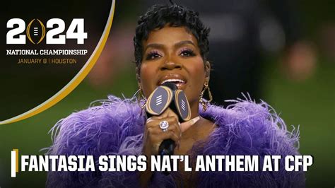 Fantasia Performs The Star Spangled Banner At The 2024 Cfb National