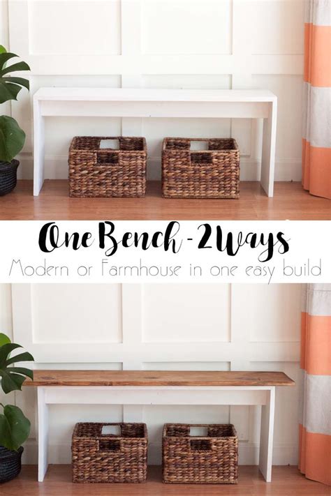 Maybe you would like to learn more about one of these? Easy DIY Bench - Modern or Farmhouse - Southern Revivals