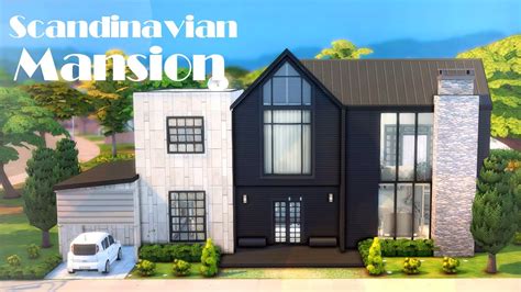 Семейный особняк 👨‍👩‍👧‍👦🌳│Строительство Симс 4│scandinavian Mansion