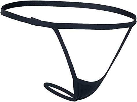 Amazon Com Ywzao N Women Butt Plug Panty Thong Black Sexy Triangle
