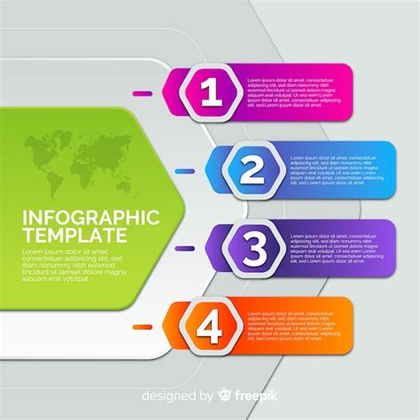 Plantilla De Infografía Vector Premium