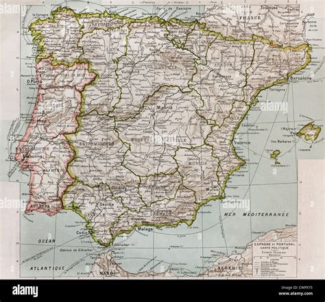 Álbumes 92 Foto Mapa De España Y Portugal Con Ciudades Lleno