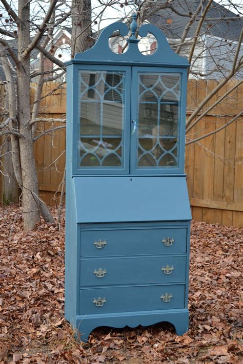 Post your items for free. Vintage Secretary Desk Hutch hand painted with Chalk Paint ...