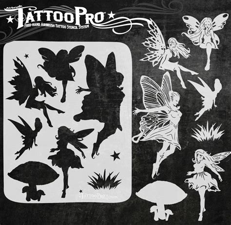 Fairies Tattoo Pro Stencils