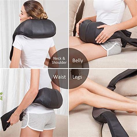 Snailax Cordless Neck Back Massager Shiatsu Neck And Shoulder Massager With Heat Portable