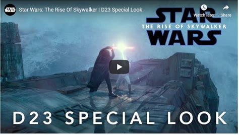 D23 Special Look At Star Wars The Rise Of Skywalker The Geeks Blog