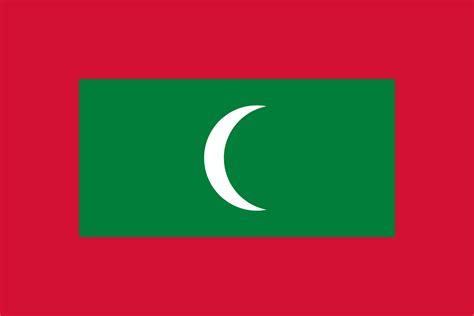 Maldivas Banderas De Países