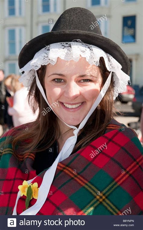 Download This Stock Image March 1st St Davids Day A Young Woman In
