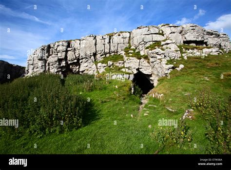 Jubliee Cave Above Langcliffe Near Settle Ribblesdale Yorkshire Dales