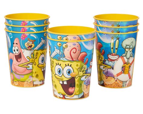 American Greetings Spongebob 16oz Cups 8 Count