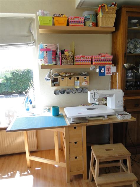 My Sewing Space In The Livingroom Sewing Spaces Sewing Room Design