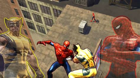 Spider Man Vs Wolverine Scarring Partners Spider Man Web Of Shadows