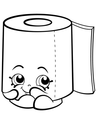 Download and print free potty training coloring pages to keep little hands occupied at home; Sweat Leafy Roll of Toilet Paper Shopkin coloring page ...