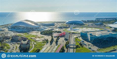 Sochi Russia October 2019 Olympic Park Panoramic View From A