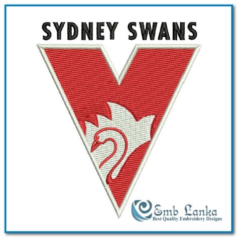 Australia/australia/, sydney (on yandex.maps/google maps). Sydney Swans Logo Embroidery Design | Emblanka.com