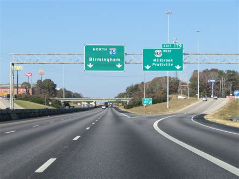 Alabama Interstate 65 Northbound Cross Country Roads