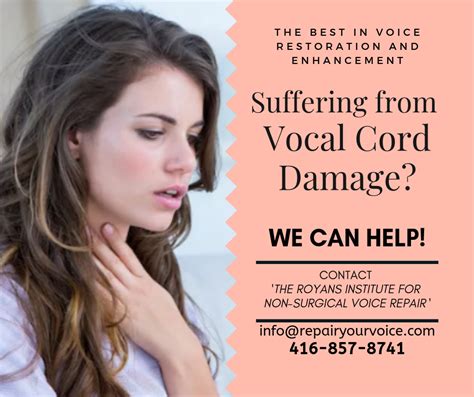 Vocal Cord Injury Can Be A Serious Problem Caused By A Variety Of