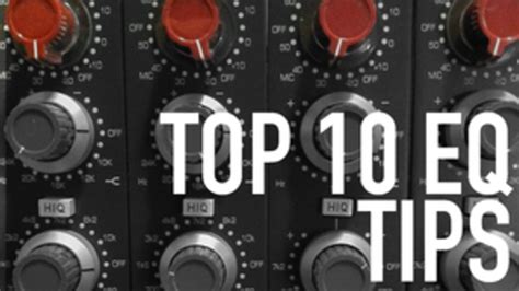 13 Eq Tips Music Producers Mixdowns Bass Kleph