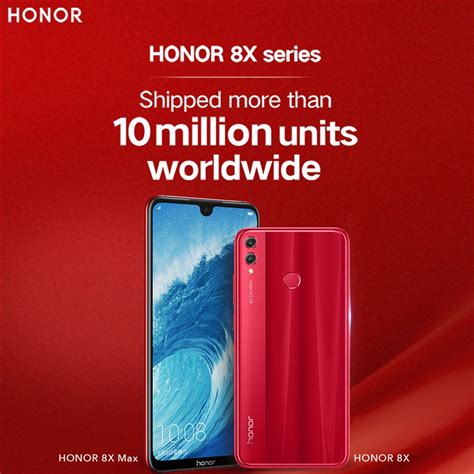 Honor 8x max all models price list in malaysia. 10 million HONOR 8X Shipped Worldwide
