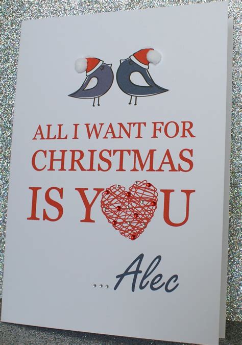 Maybe you would like to learn more about one of these? LARGE Handmade Personalised ALL I WANT FOR CHRISTMAS Card ...