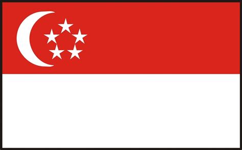 Singapore Flag 90 X 150 Cm