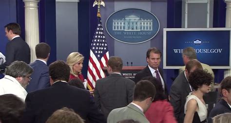 White House Press Briefing Interrupted Amid Security Concern