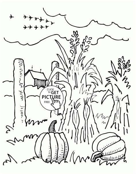 Farm And Autumn Coloring Pages For Kids Seasons Printables Free