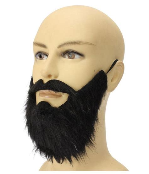 1pc Artificial Fake Black Mustache Man Beard For Costume Party Buy 1pc Artificial Fake
