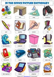 Cvc words large text flashcards set 1. In the Office Picture Dictionary ESL Vocabulary Worksheet ...