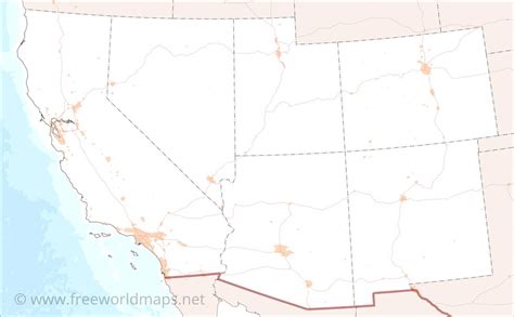Southwest Region Blank Map