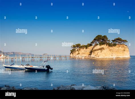 Agios Sostis Small Island In Greece Zakynthos Stock Photo Alamy