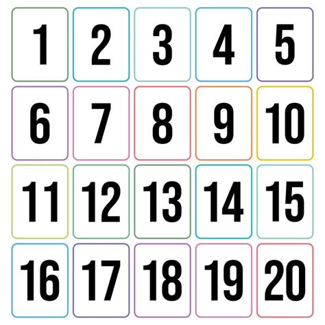 Number Flashcards Printable Printable Numbers Flashcards Images And Photos Finder