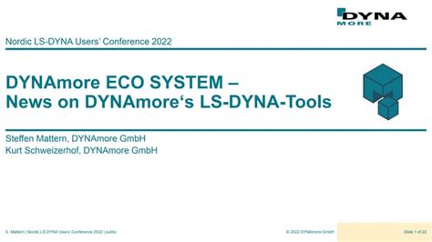 Dynamore Ecosystem News On Dynamores Ls Dyna Toolssmatternpdf