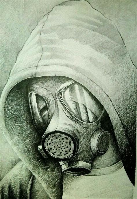 Graffiti Gas Mask Sketches