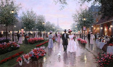 Painting Christa Kieffer Artist Art High Society Paris Elegance