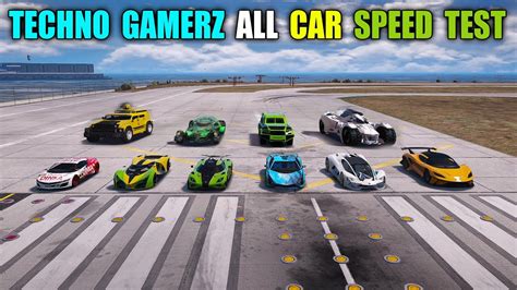 Gta 5 Techno Gamerzs All Cars Speed Test Lamborghini Terzosian