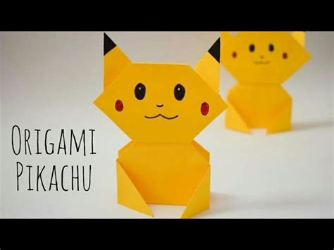 Easy Origami Pikachu Tutorial Diy Pokemon Crafts For Kids Fun Paper