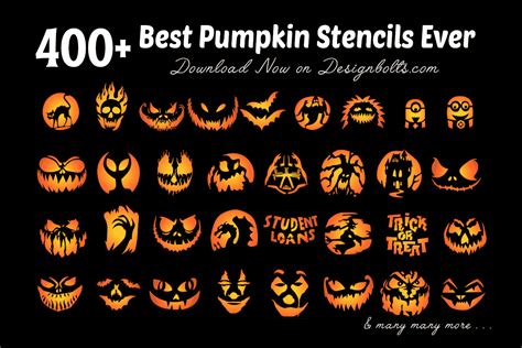 Free Printable Halloween Pumpkin Carving Stencils Patterns