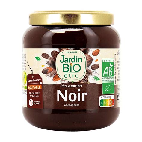Pâte à tartiner chocolat noir BIO Jardin Bio étic g La Belle Vie Courses en Ligne