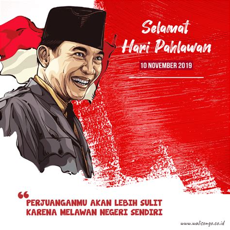 Desain Poster Background Keren Untuk Hari Pahlawan Nasional