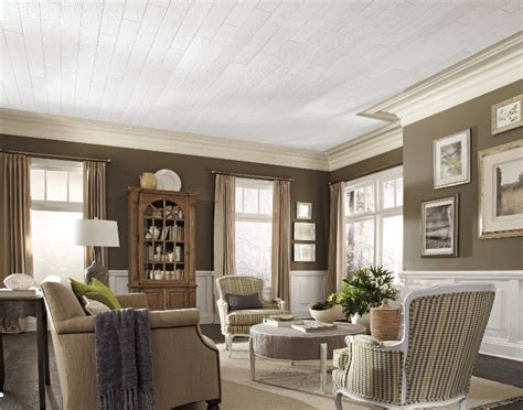 The new armstrong woodhaven plank ceiling reveal. 480 COUNTRY CLASSIC 6"x48" PLANK CEILING TILE (20 PCS / 40 ...
