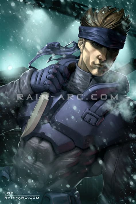 Solid Snake From Metal Gear Solid Art Print Etsy
