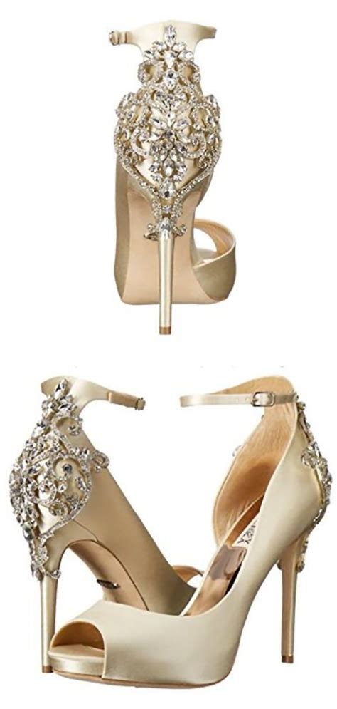 The Sparkly High Heels Are Wedding Shoes Bling The Bride Will Look