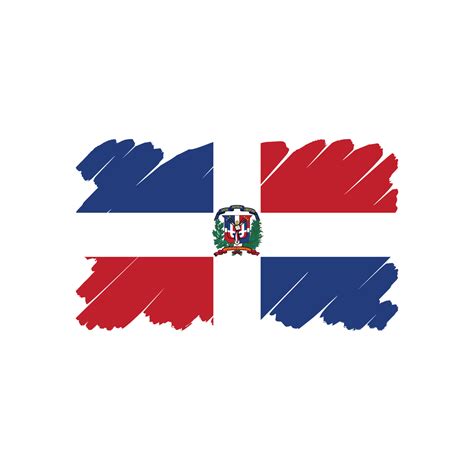 Vector De Bandera De República Dominicana 4943645 Vector En Vecteezy