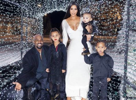 Kim Kardashian Shares Beautiful Photo Of Kanye West And Their Three