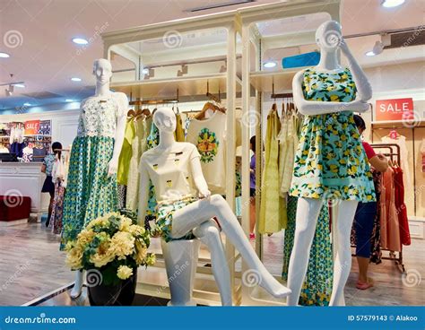 Clothing Store Fashion Shop Boutique Women Clothes Stock Image Image